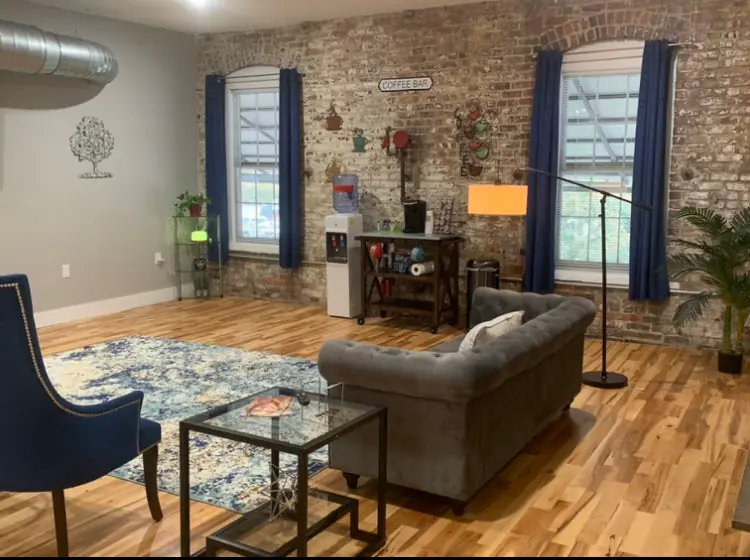 Welcoming lobby at Let It Go